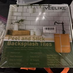 5 X 12 sheets Peel and Stick Backsplash Tiles - 12” x 12”