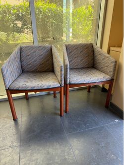 Reception chairs and corner table