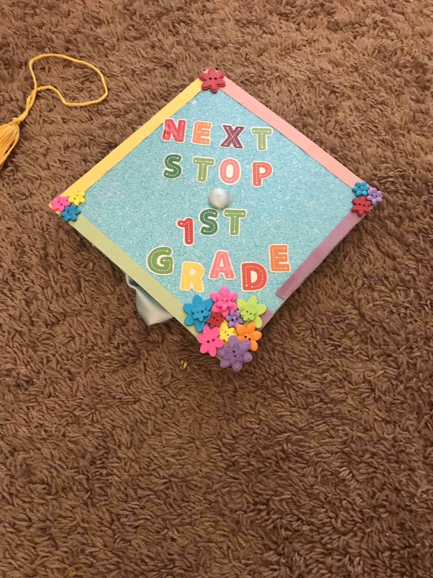 Kindergarten Graduation Gown, Cap, Tassel And Stole