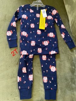 New Owl ๐ฆ 2 Pc Toddler Pajamas Size 2T (Nuevo).