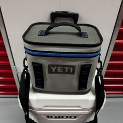 Camping Bundle – YETI Cooler + Cot + Sleeping Bag + Chairs + Igloo cooler