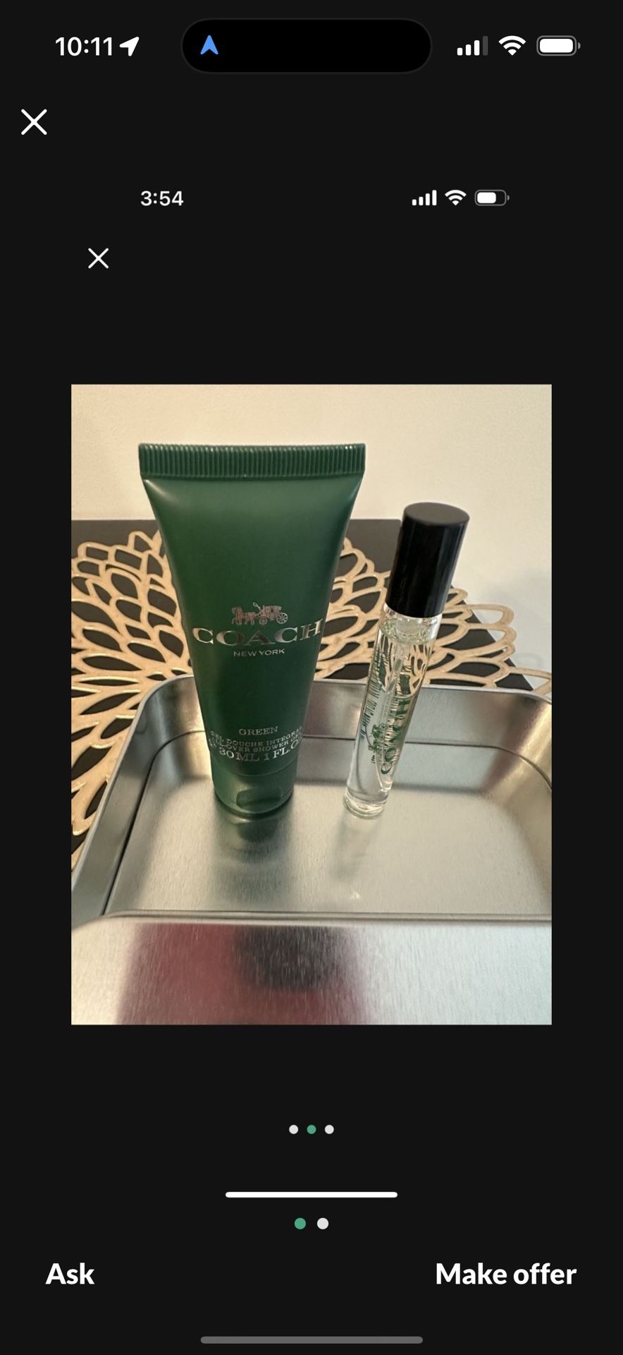 New Green Coach Discover Kit For Men 10ml fragrance