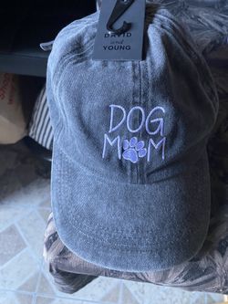 David & Young Women's Dog Mom Embroidered Baseball Cap Brand New
