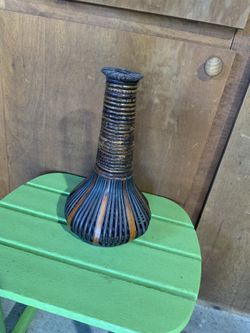 Decorative Narrow Neck Genie Bottle 13.5” Tall