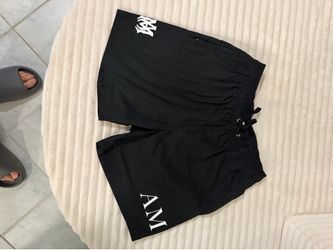 Amiri black shorts zippered pockets used