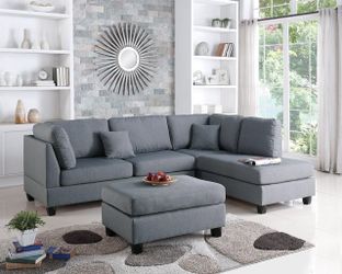 Sectional with ottoman