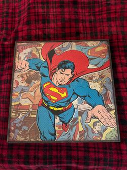 Superman wooden poster