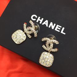 authentic chanel earrings pre owned