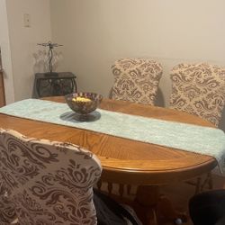 Dining Table With 6 Chairs, 