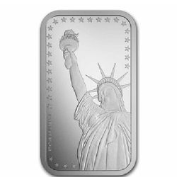 1 oz .999 Fine Silver Bar "Statue Of Liberty"