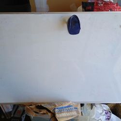 Large Whiteboard With Magnetic Eraser Holder