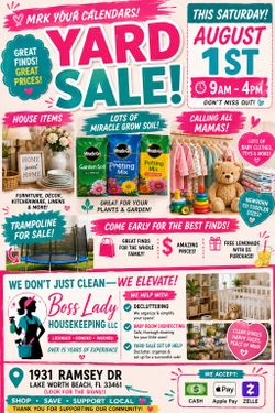 🚨 SATURDAY AUGUST 1st @ 9am to 5pm 🚨 tons of baby clothes!