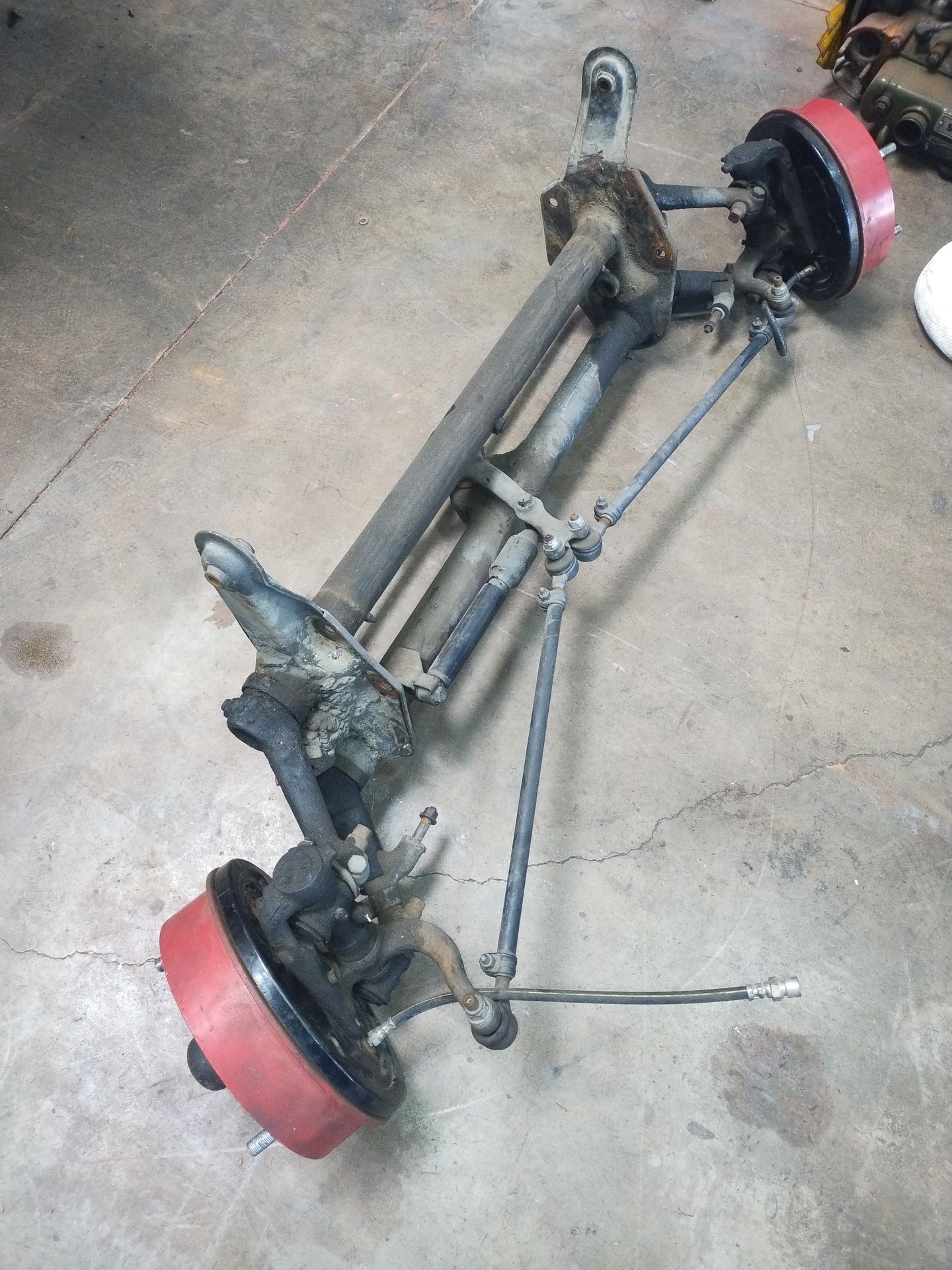Vw Split window bus beam stock length with flipped spindles center pin ...