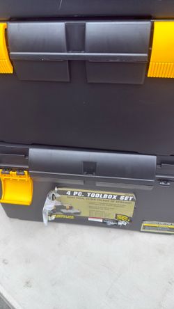 4 piece toolbox set