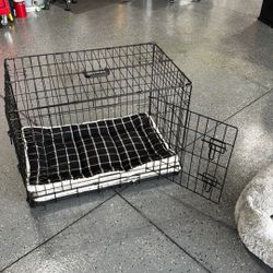 Dog Crate + Beds/mats - $40 