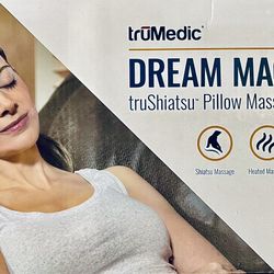 NEW Dream Machine truShiatsu Pillow Massager + Heat