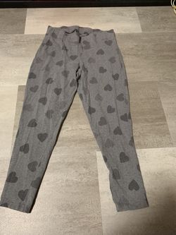 Gray Heart Leggings