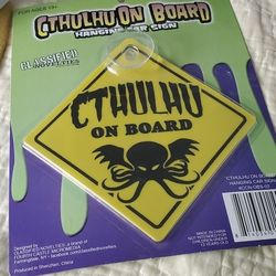 Cthulhu On Board Novelty Sign