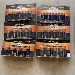 Duracell Package of 8 Batteries C  New $12 Each
