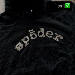Black VVS Sp5der Hoodie Medium Size(Heavy Weight)