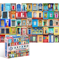 Puzzles for Adults 1000 Piece Jigsaw Puzzles Challenging (colored window)