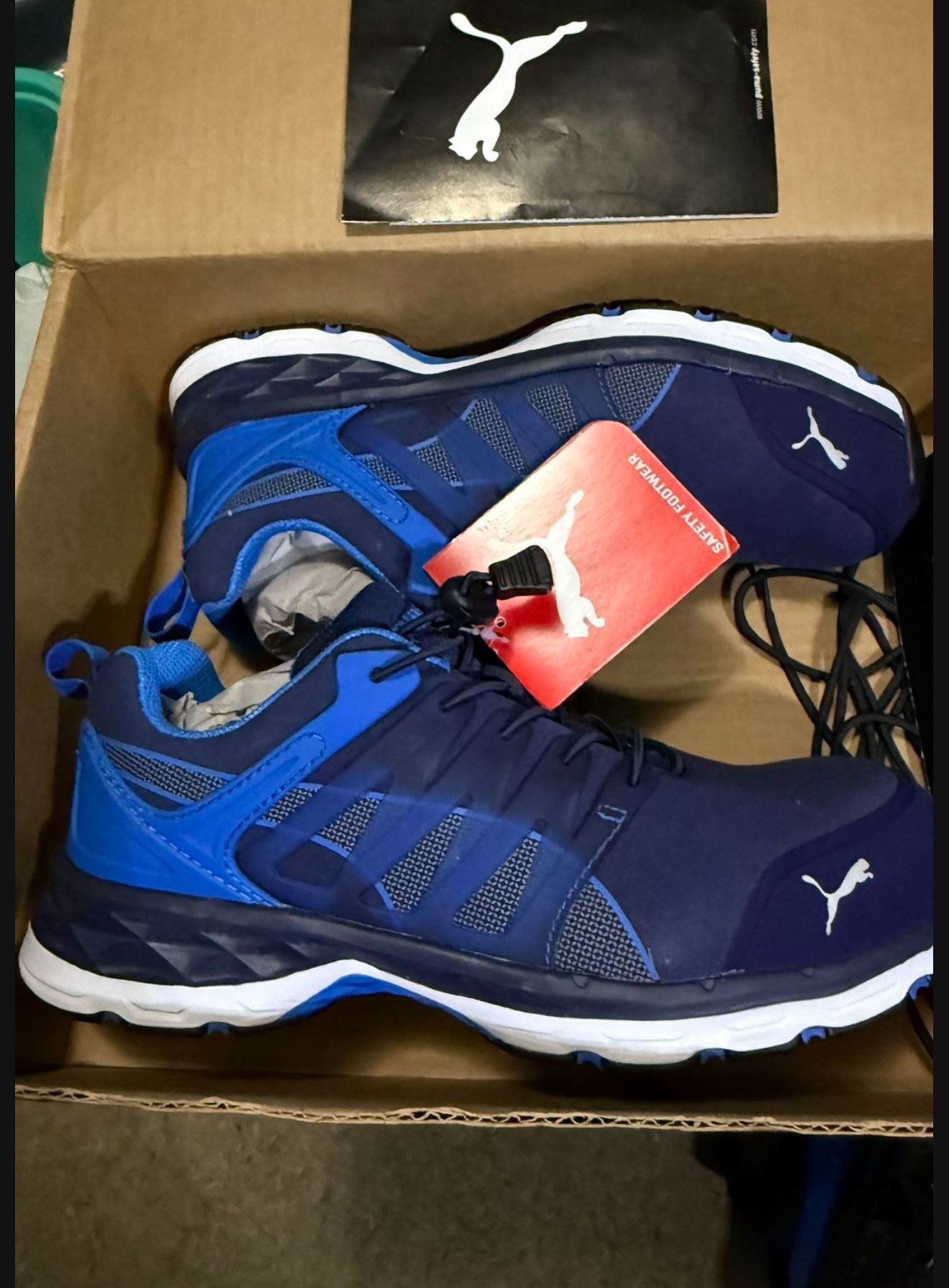 Puma  Steel Toe Shoes. Size 8 