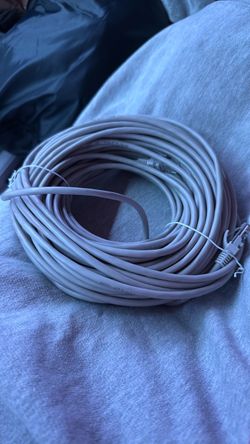 Long Gray Ethernet Patch Cable
