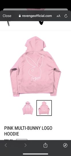 Pink multi bunny logo hoodie new arrivals