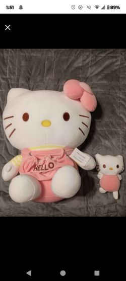Hello Kitty Plush Duo- Pink And White 