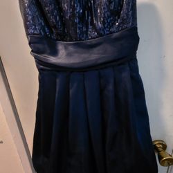Blue Sequin Sparkle Dress
