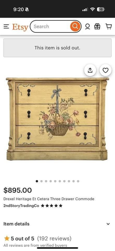 VINTAGE DREXEL ET CETERA 3 DRAWER