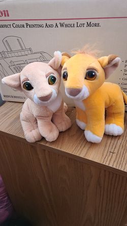 Nala and simba nose kissing stuffys..I don't give out my number for Privacy Resons