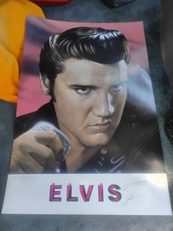 24 x 36 Elvis Presley posters signed