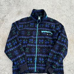 L.L Bean Vintage Aztec Print Fleece. 