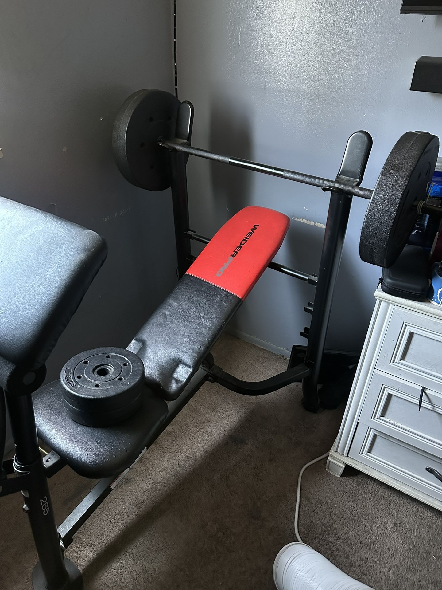 Weider Pro Weight Bench With Weights