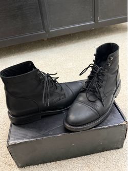 Thursday Captain Rugged & Resilient Black Boots 10.5D - Excellent Condition
