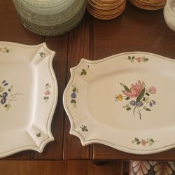 Two large  serving platters made in Italy