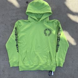 Green Chrome Hearts Pullover Hoodie