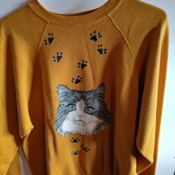 Ladies Cat Sweatshirt