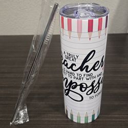 Teacher appreciation tumbler