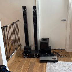 Samsung Home Theater Speaker System – Full Set w/ Subwoofer & Tower Speakers