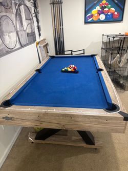 American Legend Pool Table with Balls and Rack