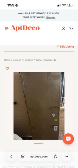 Queen size headboard & it’s black .
