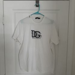Dolce & Gabbana DG Logo White T-Shirt – Size M (EU 48)