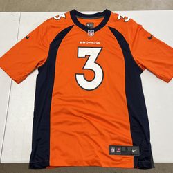 NFL Orange Broncos 3 Wilson Jersey 