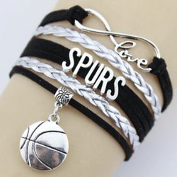 San Antonio Spurs Basketball Bracelet 