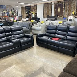 Sofá And Loveseat Recliners $1299 Financing Available 