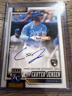 2026 Topps Carter Jensen  Auto Royals
