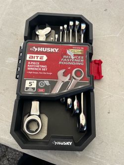 Husky Bite 8-Piece Ratcheting Wrench Set SAE