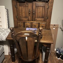 Country Desk And Chair